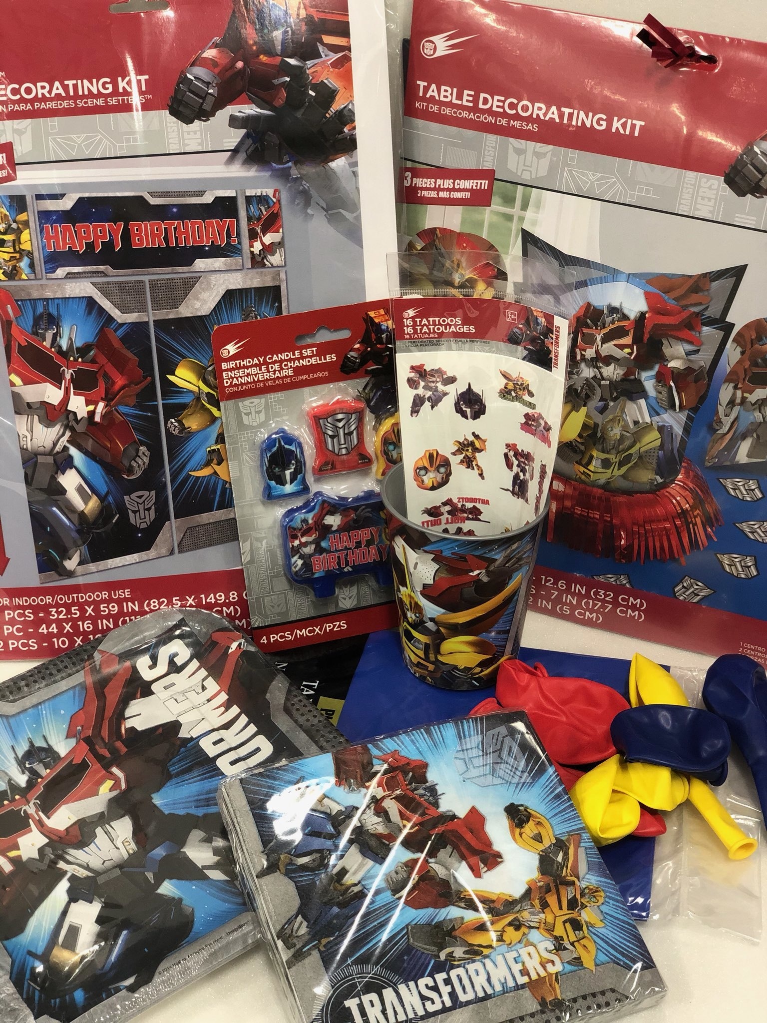Transformers Quarantined Party For 8 Pop Party Supply