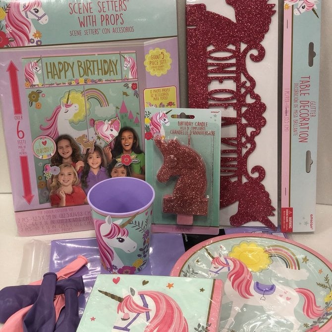 Birthday Magical Unicorn Collection 6 Kits Glitter Pennant Tassel Garland