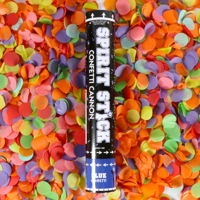 12" Spirit Confetti Cannon- Blue