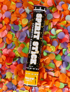 12" Spirit Confetti Cannon- Yellow