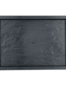 Rugged Slate Trays - Black, 16.75" X 12.4"