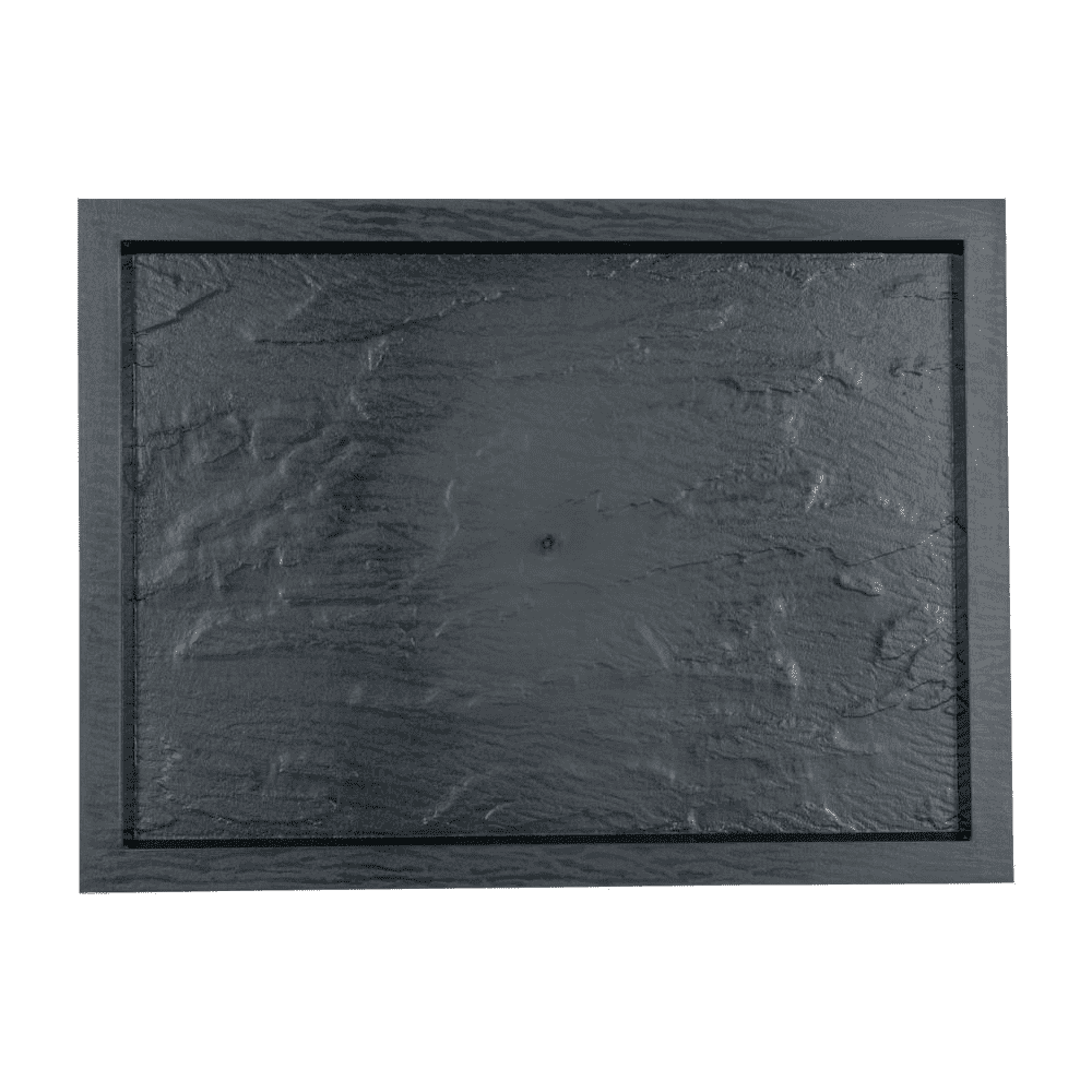 Rugged Slate Trays - Black, 16.75" X 12.4"