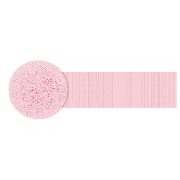 Fringe Crepe Streamer, 81' - Blush Pink