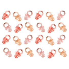 Mini Pacifier Favors - Pink, Multi -24ct