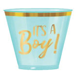 Oh Baby Boy Hot-Stamped Plastic Tumblers, 9 oz. -30ct