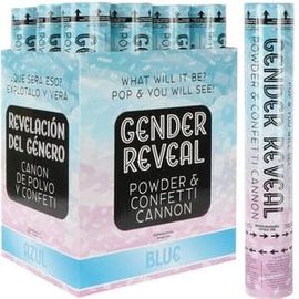 12"Blue  Gender Reveal- Confetti and Powder