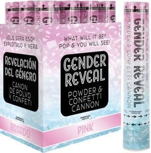 12" Pink Gender Reveal- Confetti and Powder