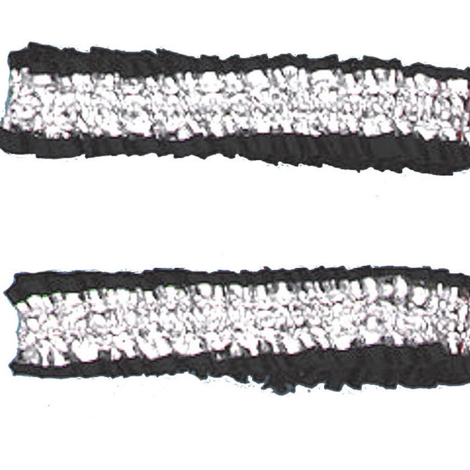 Garter Armbands- Black/Silver