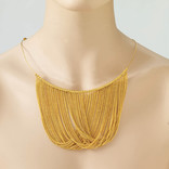 Gold Chain Disco Necklace