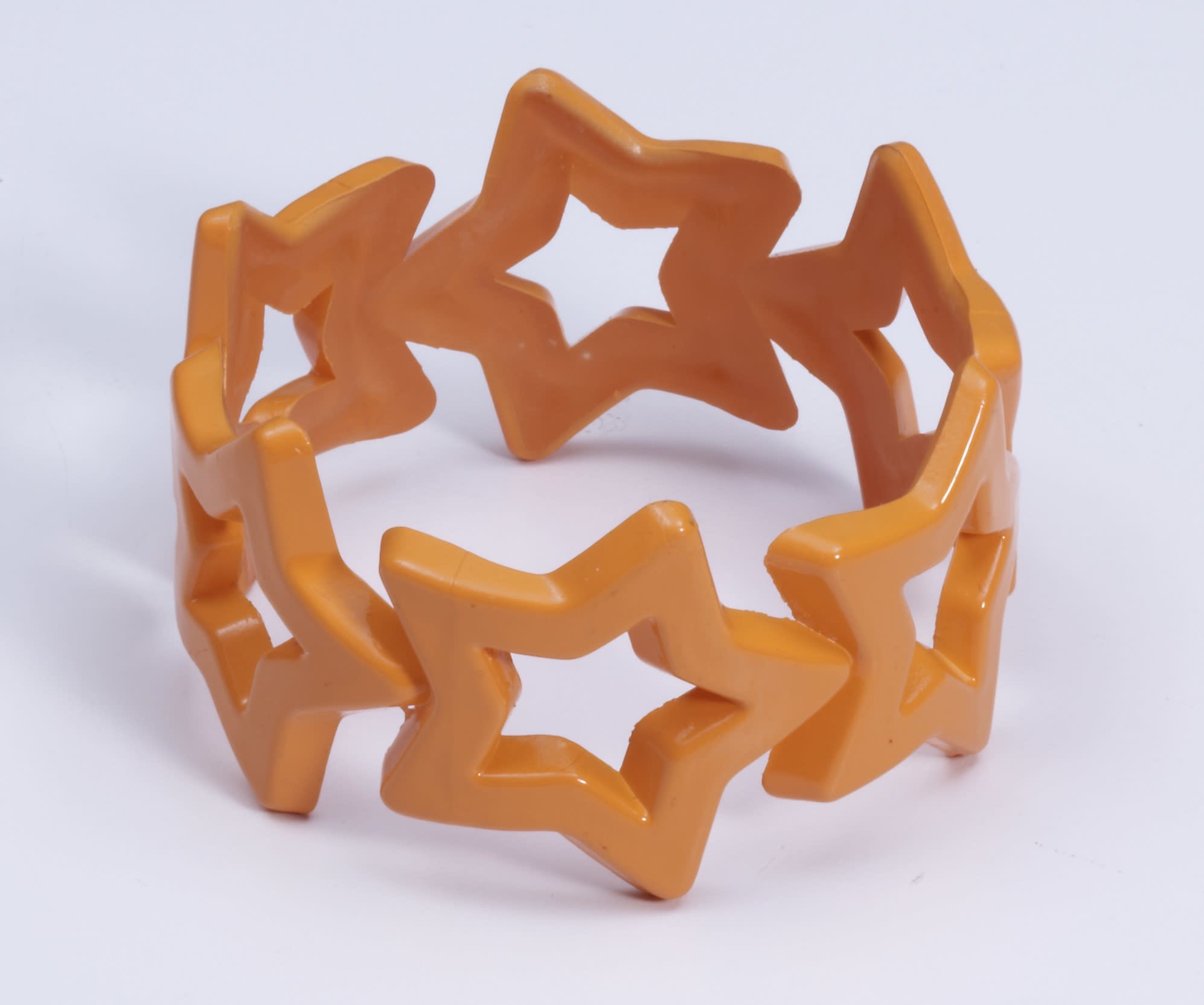Neon Star Bangle- Orange