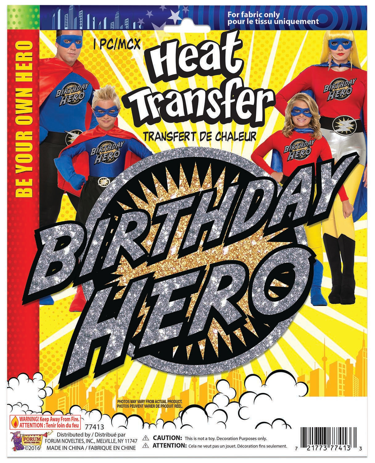Heat Transfer- Birthday Hero