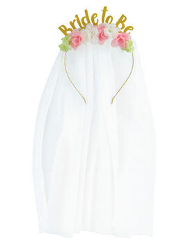 Bride To Be Metal Headband with Veil