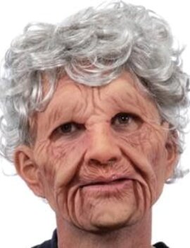 Supersoft Old Woman Moving Mouth Mask