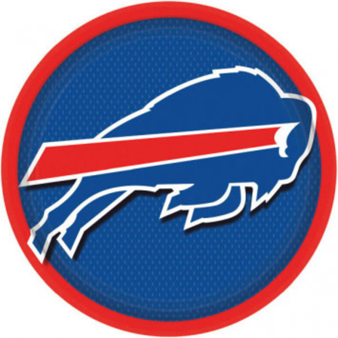 Buffalo Bills 9" Round Plates-8ct