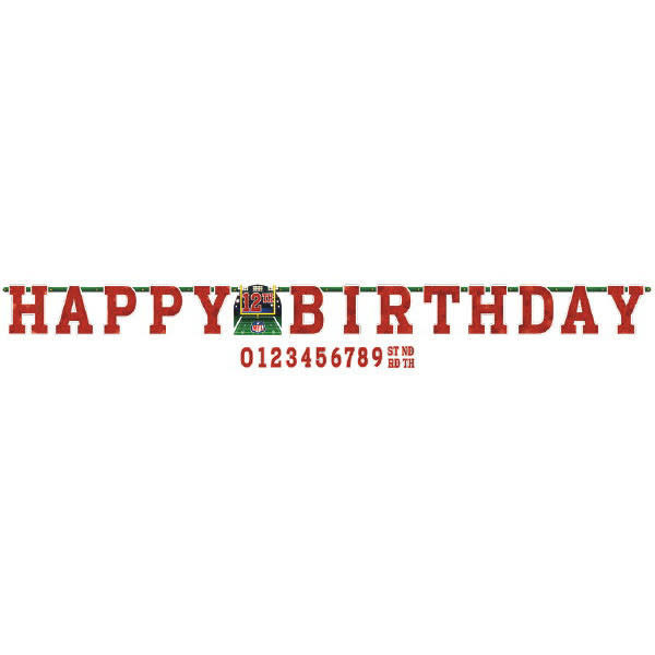 NFL Drive Add-An-Age Letter Banner