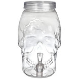 Skull Plastic Drink Dispenser- 1 Gallon