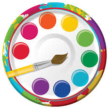 Art Party 7" Paper Plate, 8 ct