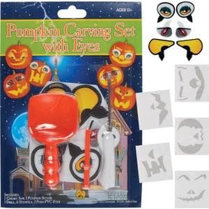 Pumpkin Carving Set with Eyes