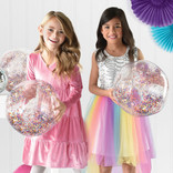 Sparkle Inflatable Ball with Glitter -4ct