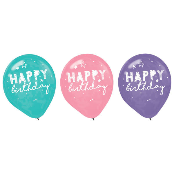Girl-Chella Latex Balloons -6ct
