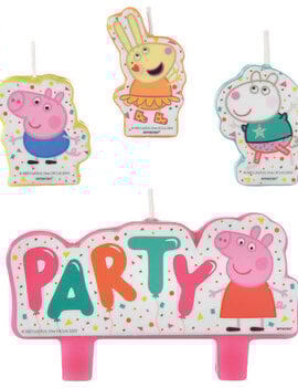 Peppa Pig Confetti Party Birthday Candle Set