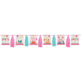 Peppa Pig Confetti Party Pennant Tassel Garland