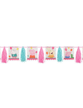 Peppa Pig Confetti Party Pennant Tassel Garland