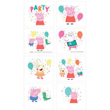 Peppa Pig Confetti Party Tattoos -8ct
