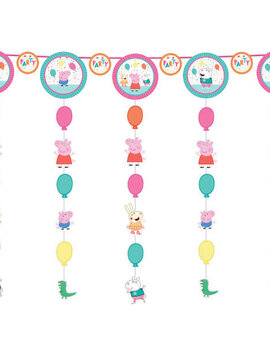Peppa Pig Confetti Party Hanging String Decoration