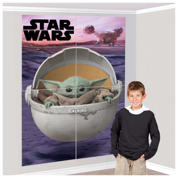 The Mandalorian - The Child Scene Setter Wall Decorating Kit