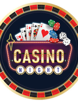 Roll The Dice Round Plates, 10 1/2" - 8 ct