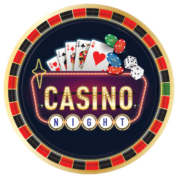 Roll The Dice Round Plates, 10 1/2" - 8 ct