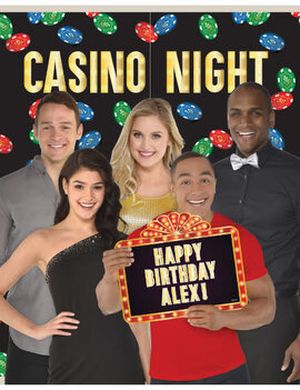 Casino Photo Prop Backdrop Kit