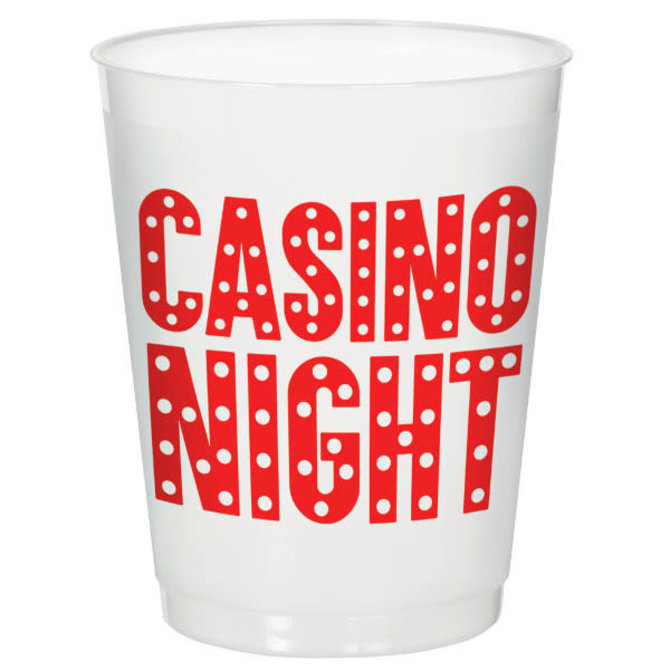 Casino Frosted Stadium Cup, 14 oz - 8 ct