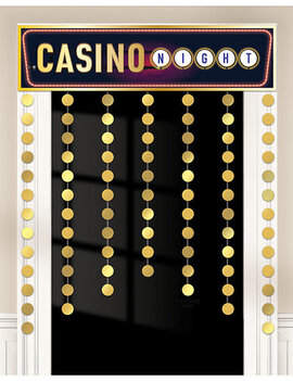 Casino Decorative Door Curtain, 38" x 51"