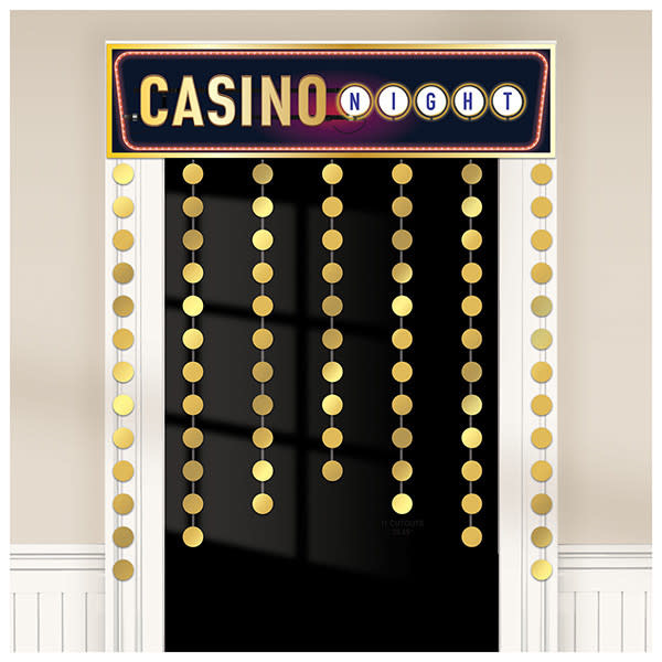 Casino Decorative Door Curtain, 38" x 51"