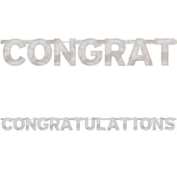Congratulations - Large Foil Letter Banner