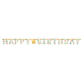 Happy Dots Foil Letter Banner