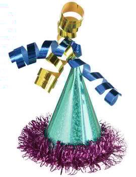 Happy Dots Mini Cone Hat Hair Clip