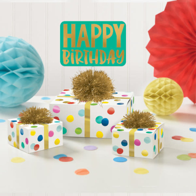 Happy Dots Table Decorating Kit -3ct