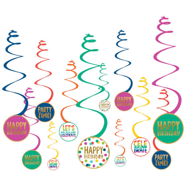 Happy Dots Spiral Decoration Value Pack