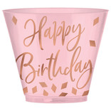Blush Birthday 9oz Plastic cup, 30ct
