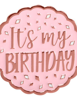 Blush Birthday Enamel Pin