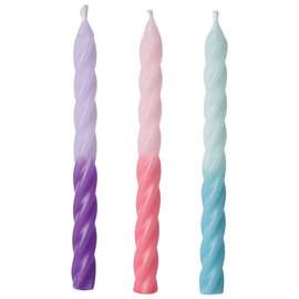 Pastel Colorblock Candles, 12ct