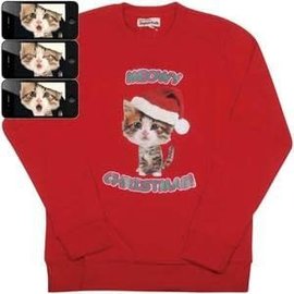Red Christmas Kitty Sweatshirt