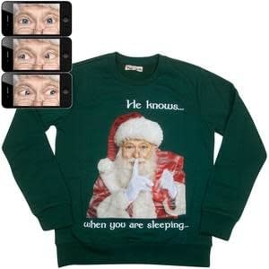 Green Christmas Santa Sweatshirt