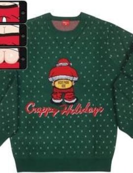 Moving Mooning Santa- Christmas Sweater