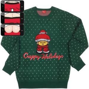 Moving Mooning Santa- Christmas Sweater