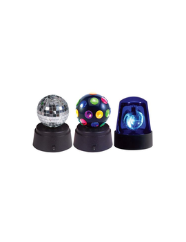 Mini Party Kit- Mini Police Beacon, Mini Disco, Mirror Ball