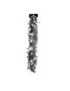 9' Skulls Tinsel Garland
